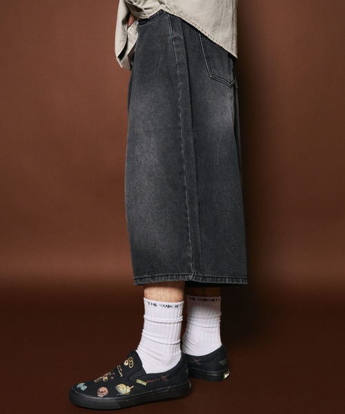 Subciety(サブサエティ)の「USA cotton denim shorts(デニムパンツ・メンズ・インディゴブルー/ブラック・MEDIUM/LARGE)」の8枚目の写真