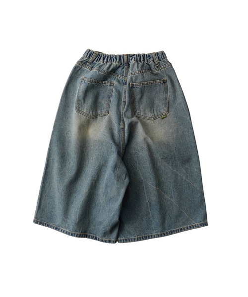 Subciety(サブサエティ)の「USA cotton denim shorts(デニムパンツ・メンズ・インディゴブルー/ブラック・MEDIUM/LARGE)」の4枚目の写真