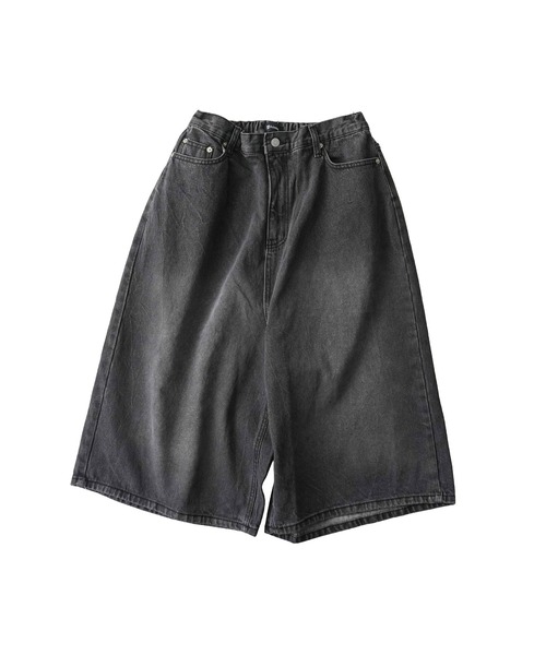 Subciety(サブサエティ)の「USA cotton denim shorts(デニムパンツ・メンズ・インディゴブルー/ブラック・MEDIUM/LARGE)」の5枚目の写真