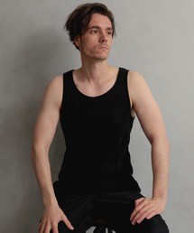 FashionBerry（ファッションベリー）の「リブタンクトップ｜ベーシック｜綿100%｜フィットシルエット｜無地｜インナー対応｜MEN’S BASIC TANK（タンクトップ）」