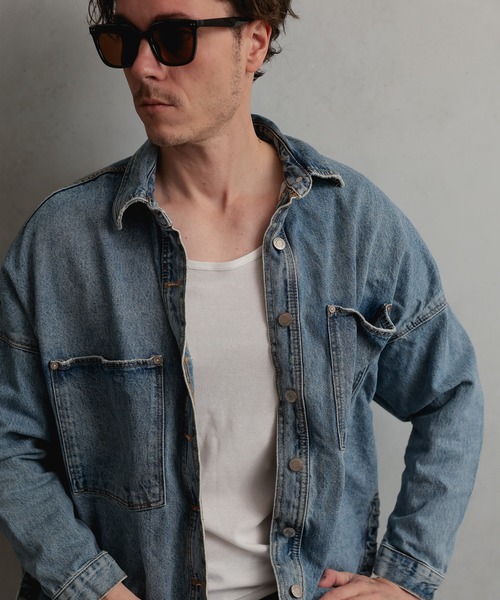 FashionBerry(ファッションベリー)の「リブタンクトップ|ベーシック|綿100%|フィットシルエット|無地|インナー対応|MEN’S BASIC TANK(タンクトップ・メンズ・ネイビー/ブラック/ホワイト/グレー・M/L/LL/3L)」の14枚目の写真