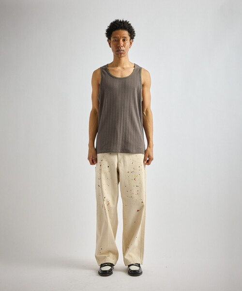 Saturdays NYC(サタデーズ ニューヨークシティ )の「Venice Rib Tank(タンクトップ・メンズ・チャコールグレー/キナリ/ブラック・L/M/S/XL)」の20枚目の写真