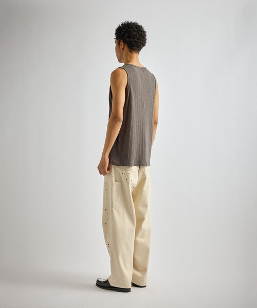 Saturdays NYC(サタデーズ ニューヨークシティ )の「Venice Rib Tank(タンクトップ・メンズ・チャコールグレー/キナリ/ブラック・L/M/S/XL)」の22枚目の写真