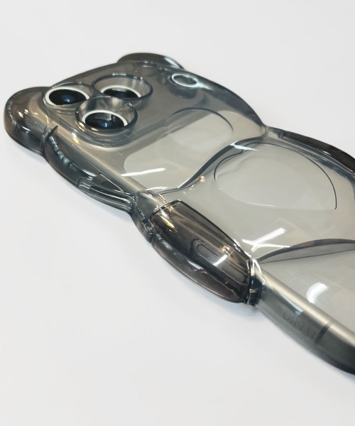 Fun & Daily(ファンアンドデイリー)の「Stand Bear iPhone Case 16 17 Pro ProMax / アイフォンケース(スマホケース/カバー・レディース・クリア/ブラック・iPhone 16 Pro Max/iPhone 16 Pro/iPhone 17 Pro/iPhone 17/iPhone 16/iPhone 17 Pro Max)」の7枚目の写真