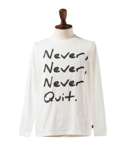 glamb（グラム）の「Never Quit Cutsew / ネバークイットカットソー（Tシャツ/カットソー・メンズ・ホワイト/ブラック/カーキ・S/M/L）」の11枚目の写真