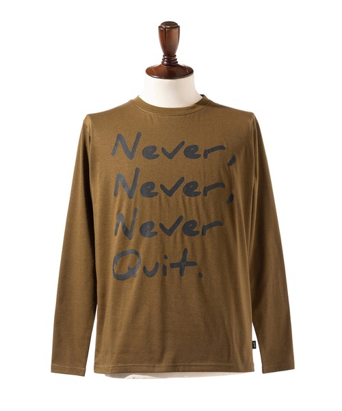 glamb（グラム）の「Never Quit Cutsew / ネバークイットカットソー（Tシャツ/カットソー・メンズ・ホワイト/ブラック/カーキ・S/M/L）」の13枚目の写真