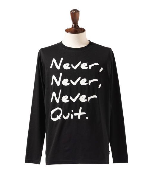 glamb（グラム）の「Never Quit Cutsew / ネバークイットカットソー（Tシャツ/カットソー・メンズ・ホワイト/ブラック/カーキ・S/M/L）」の12枚目の写真