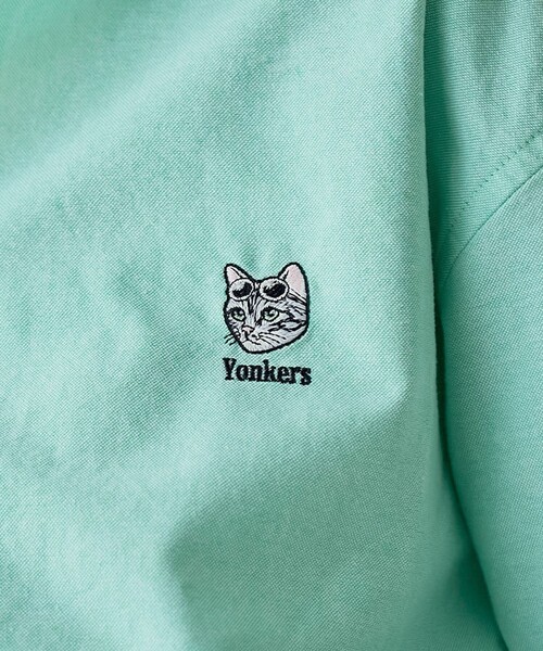 coen(コーエン)の「アニマル刺繍オックス半袖シャツ(シャツ/ブラウス・メンズ・ライム/ライトブルー/ホワイト・S/M/L/XL)」の10枚目の写真