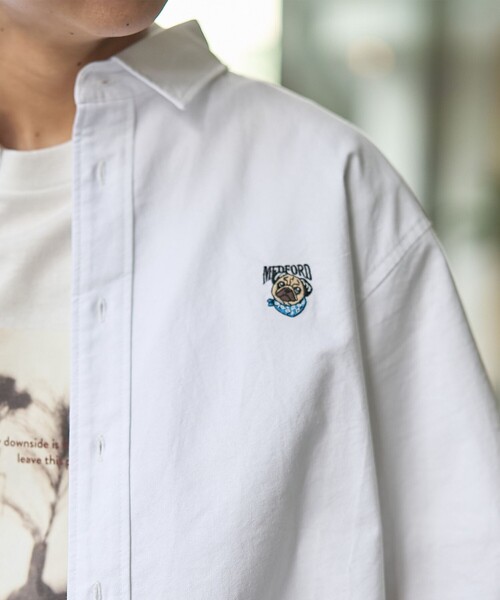 coen(コーエン)の「アニマル刺繍オックス半袖シャツ(シャツ/ブラウス・メンズ・ライム/ライトブルー/ホワイト・S/M/L/XL)」の22枚目の写真