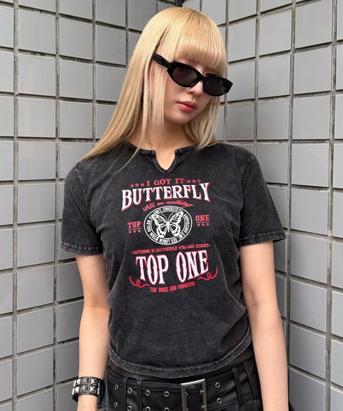 Figments(フィグメンツ)の「サイドギャザーピグメントT(Tシャツ/カットソー・レディース・その他2/その他1・FREE)」の2枚目の写真