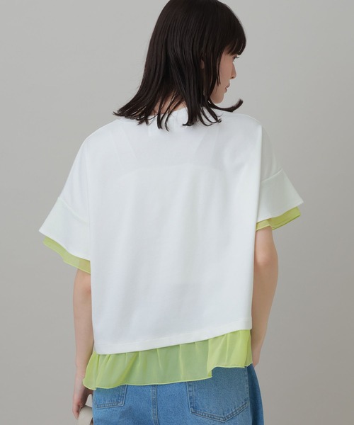 LAKOLE(ラコレ)の「<接触冷感>シアー切替T / 668342(Tシャツ/カットソー・レディース・オフホワイト/ブラック/チャコール/ホワイト・FREE)」の21枚目の写真