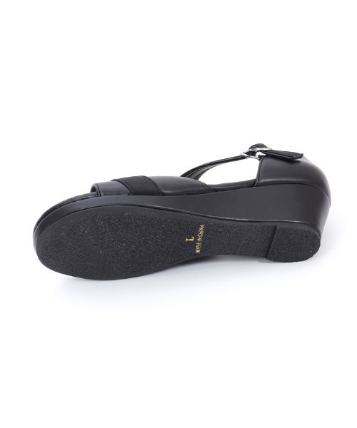 axes femme(アクシーズファム)の「カットワークアシメサンダル(サンダル・レディース・キナリ/ブラック・MEDIUM/LARGE)」の18枚目の写真