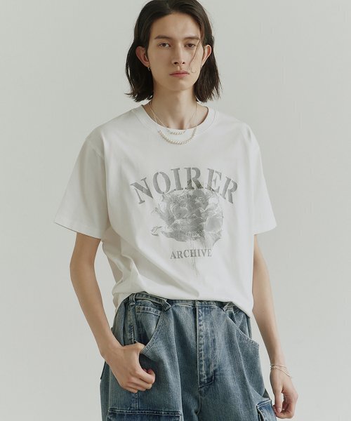 NOIRER(ノイア)の「アーカイブプリントTシャツ(ホワイト)(Tシャツ/カットソー・メンズ・その他・48/50/52)」の1枚目の写真