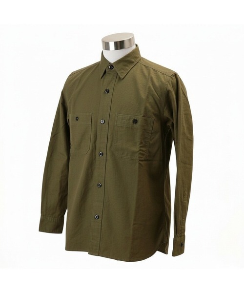 BACKYARD FAMILY(バックヤードファミリー)の「HOUSTON OX L.S WORK SHIRT(シャツ/ブラウス・メンズ・ブラック/オリーブ/ネイビー・M/XL/L)」の2枚目の写真