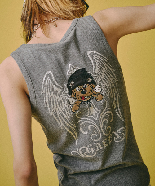 GALFY(ガルフィー)の「『GALFY/ガルフィー』爆上げ↑↑ギラタンク(Tシャツ/カットソー・レディース・ブラック/グレー/ホワイト・XL/L)」の17枚目の写真
