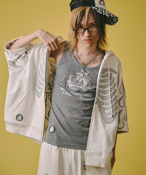GALFY(ガルフィー)の「『GALFY/ガルフィー』爆上げ↑↑ギラタンク(Tシャツ/カットソー・レディース・ブラック/グレー/ホワイト・XL/L)」の22枚目の写真
