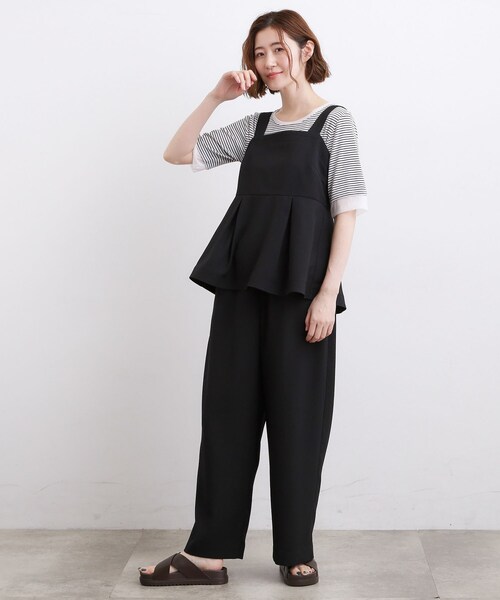grove(グローブ)の「【2点SET】着るだけで旬顔!ステッチワークビスチェSETUP(セットアップ・レディース・ネイビー/ブラック/ブラウン系その他・03/02/01/05/04)」の4枚目の写真