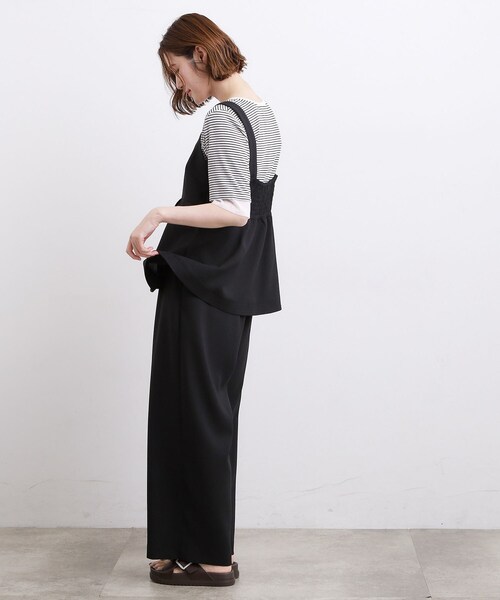 grove(グローブ)の「【2点SET】着るだけで旬顔!ステッチワークビスチェSETUP(セットアップ・レディース・ネイビー/ブラック/ブラウン系その他・03/02/01/05/04)」の5枚目の写真
