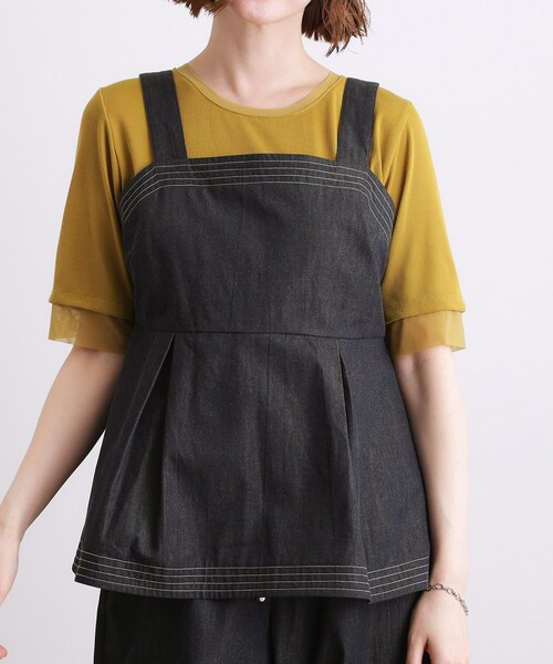 grove(グローブ)の「【2点SET】着るだけで旬顔!ステッチワークビスチェSETUP(セットアップ・レディース・ネイビー/ブラック/ブラウン系その他・03/02/01/05/04)」の22枚目の写真