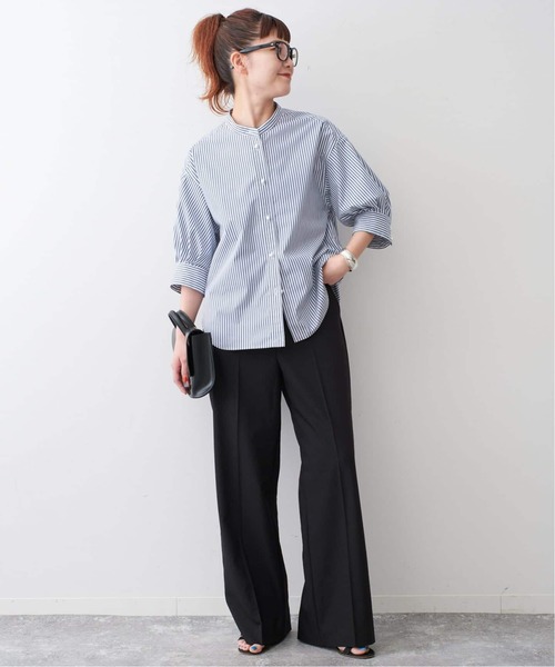 Spick & Span(スピックアンドスパン)の「《WEB限定 / 追加》パールボタンギャザースリーブシャツ(シャツ/ブラウス・レディース・その他10/ホワイト系その他・FREE)」の22枚目の写真