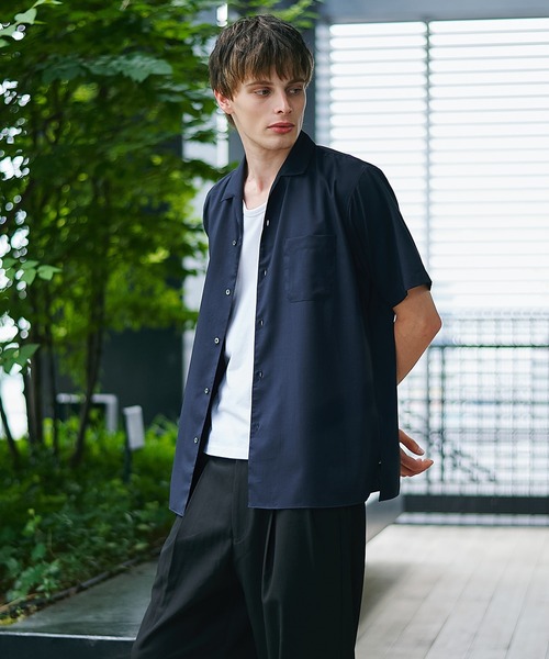 marka/マーカ】ITALIAN OPEN COLLAR S/S SHIRT（シャツ/ブラウス