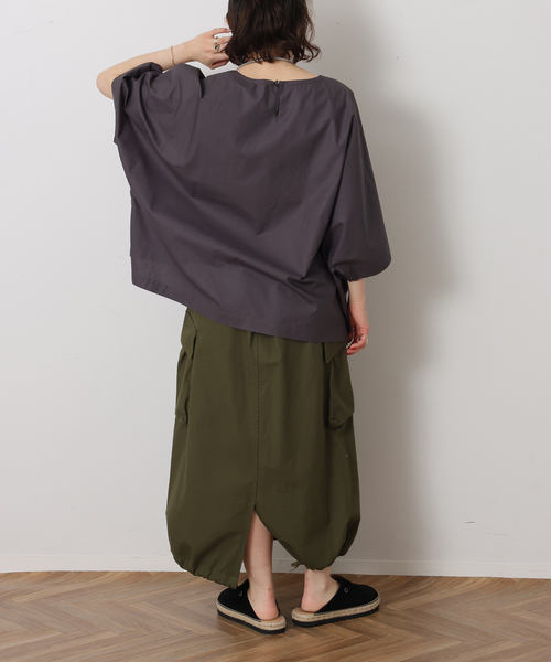JOURNAL STANDARD LUXE(ジャーナルスタンダード ラックス)の「タイプライター ドルマンシャツ(シャツ/ブラウス・レディース・チャコールグレー/ホワイト/スカイブルー・FREE)」の7枚目の写真