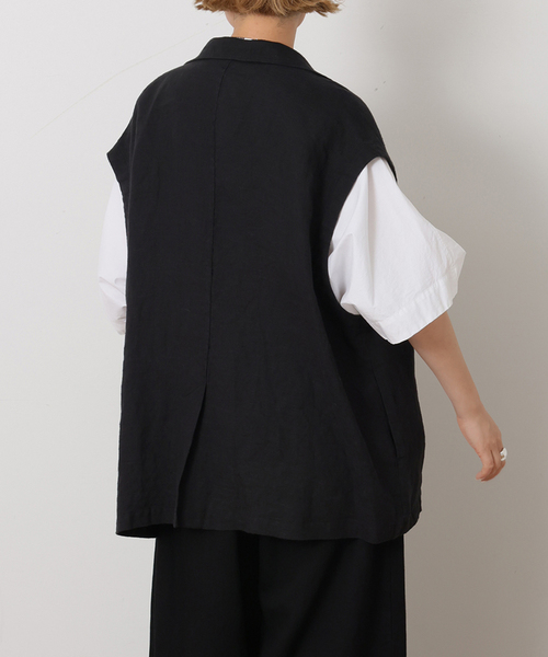 JOURNAL STANDARD LUXE(ジャーナルスタンダード ラックス)の「タイプライター ドルマンシャツ(シャツ/ブラウス・レディース・チャコールグレー/ホワイト/スカイブルー・FREE)」の14枚目の写真