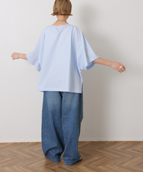 JOURNAL STANDARD LUXE(ジャーナルスタンダード ラックス)の「タイプライター ドルマンシャツ(シャツ/ブラウス・レディース・チャコールグレー/ホワイト/スカイブルー・FREE)」の18枚目の写真