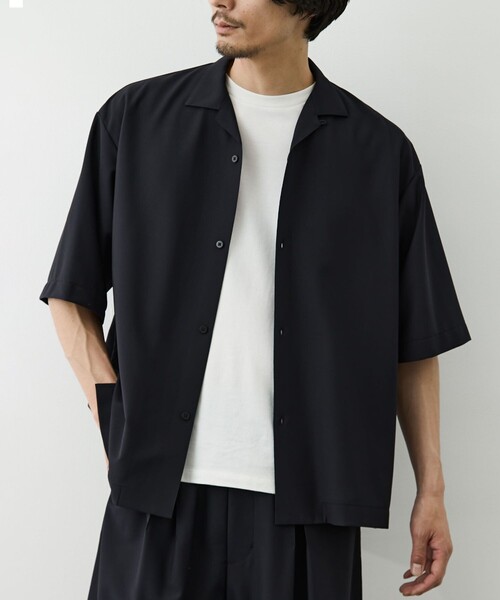 GOOD PEOPLE GOOD STITCHING GOOD PRODUCT(グッドピープルグッドスティッチンググッドプロダクト)の「【GOOD PEOPLE GOOD STITCHING GOOD PRODUCT/グッドピープルグッドスティッチンググッドプロダクト】別注 Open Collor Half Sleeve Shirt(シャツ/ブラウス・メンズ・ネイビー/カーキ・S/M)」の10枚目の写真