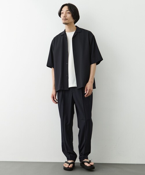 GOOD PEOPLE GOOD STITCHING GOOD PRODUCT(グッドピープルグッドスティッチンググッドプロダクト)の「【GOOD PEOPLE GOOD STITCHING GOOD PRODUCT/グッドピープルグッドスティッチンググッドプロダクト】別注 Open Collor Half Sleeve Shirt(シャツ/ブラウス・メンズ・ネイビー/カーキ・S/M)」の14枚目の写真