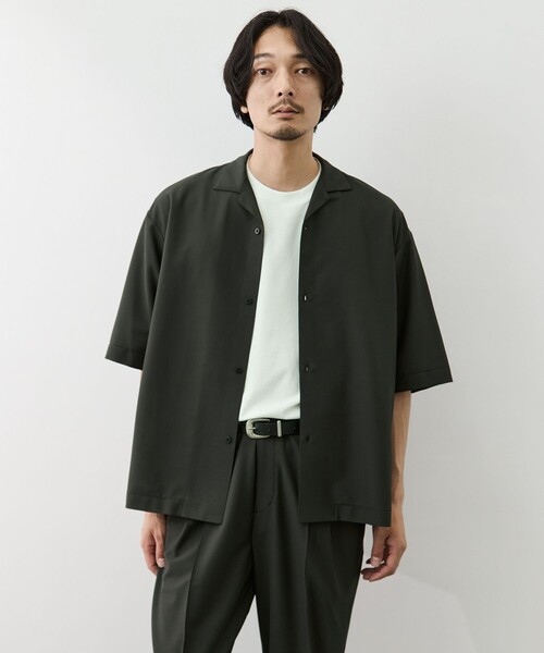 GOOD PEOPLE GOOD STITCHING GOOD PRODUCT(グッドピープルグッドスティッチンググッドプロダクト)の「【GOOD PEOPLE GOOD STITCHING GOOD PRODUCT/グッドピープルグッドスティッチンググッドプロダクト】別注 Open Collor Half Sleeve Shirt(シャツ/ブラウス・メンズ・ネイビー/カーキ・S/M)」の18枚目の写真
