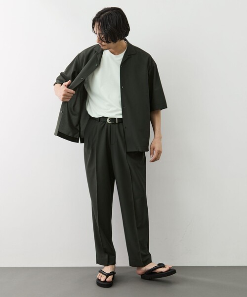 GOOD PEOPLE GOOD STITCHING GOOD PRODUCT(グッドピープルグッドスティッチンググッドプロダクト)の「【GOOD PEOPLE GOOD STITCHING GOOD PRODUCT/グッドピープルグッドスティッチンググッドプロダクト】別注 Open Collor Half Sleeve Shirt(シャツ/ブラウス・メンズ・ネイビー/カーキ・S/M)」の22枚目の写真