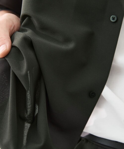 GOOD PEOPLE GOOD STITCHING GOOD PRODUCT(グッドピープルグッドスティッチンググッドプロダクト)の「【GOOD PEOPLE GOOD STITCHING GOOD PRODUCT/グッドピープルグッドスティッチンググッドプロダクト】別注 Open Collor Half Sleeve Shirt(シャツ/ブラウス・メンズ・ネイビー/カーキ・S/M)」の4枚目の写真