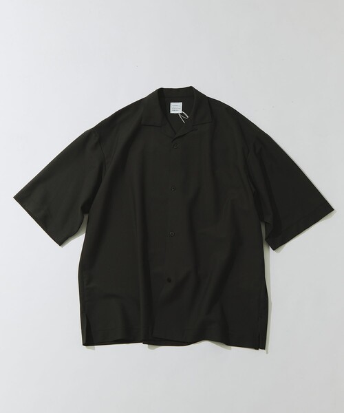 GOOD PEOPLE GOOD STITCHING GOOD PRODUCT(グッドピープルグッドスティッチンググッドプロダクト)の「【GOOD PEOPLE GOOD STITCHING GOOD PRODUCT/グッドピープルグッドスティッチンググッドプロダクト】別注 Open Collor Half Sleeve Shirt(シャツ/ブラウス・メンズ・ネイビー/カーキ・S/M)」の5枚目の写真