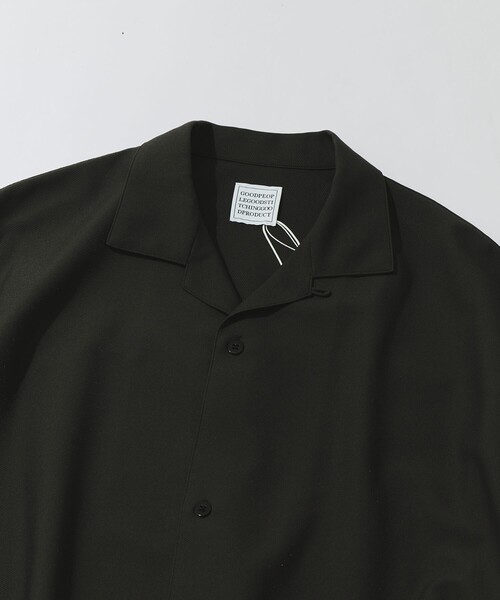 GOOD PEOPLE GOOD STITCHING GOOD PRODUCT(グッドピープルグッドスティッチンググッドプロダクト)の「【GOOD PEOPLE GOOD STITCHING GOOD PRODUCT/グッドピープルグッドスティッチンググッドプロダクト】別注 Open Collor Half Sleeve Shirt(シャツ/ブラウス・メンズ・ネイビー/カーキ・S/M)」の6枚目の写真