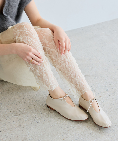 IENA LA BOUCLE(イエナラブークル)の「IENA LA BOUCLE ダイヤlaceレギンス(その他パンツ・レディース・ホワイト/ブラック・FREE)」の11枚目の写真
