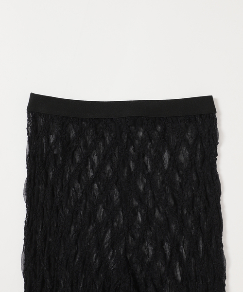 IENA LA BOUCLE(イエナラブークル)の「IENA LA BOUCLE ダイヤlaceレギンス(その他パンツ・レディース・ホワイト/ブラック・FREE)」の7枚目の写真