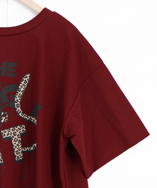 ScoLar（スカラー）の「162702：ヒョウ柄ロゴ乗りラビル アシメ2wayプルオーバー（Tシャツ/カットソー・レディース・ブラック/ブラウン/オフホワイト・M）」の20枚目の写真