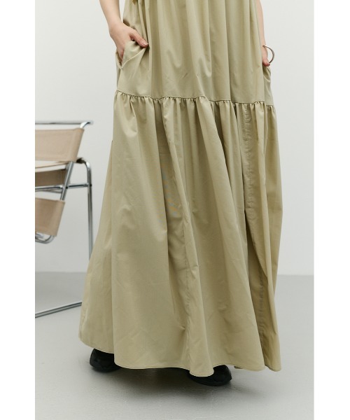 STYLEMIXER（スタイルミキサー）の「【SNSで話題・大人気夏ワンピ】アシンメトリーフリルティアードワンピース（ワンピース・レディース・ミント/ホワイト/ブラック・SMALL/MEDIUM）」の14枚目の写真