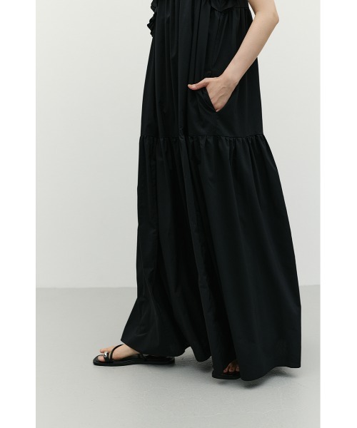 STYLEMIXER（スタイルミキサー）の「【SNSで話題・大人気夏ワンピ】アシンメトリーフリルティアードワンピース（ワンピース・レディース・ミント/ホワイト/ブラック・SMALL/MEDIUM）」の7枚目の写真