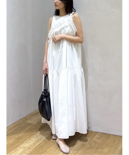 SNSで話題・大人気夏ワンピ】アシンメトリーフリルティアード