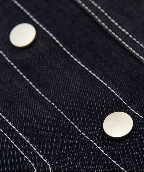 LA POMME petit(ラポミ・プチ)の「Sweet Lace Collar Flare Denim Skirt Set Up(セットアップ・レディース・ブルー・FREE)」の8枚目の写真