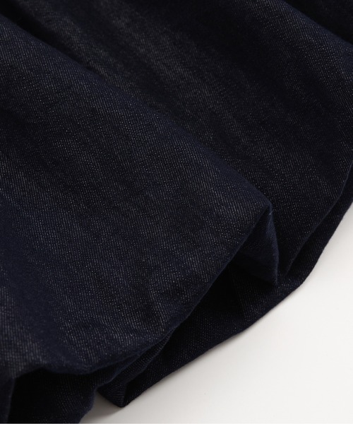 LA POMME petit(ラポミ・プチ)の「Sweet Lace Collar Flare Denim Skirt Set Up(セットアップ・レディース・ブルー・FREE)」の13枚目の写真