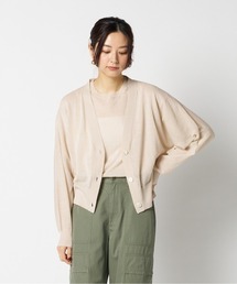 HELIOPOLE | SHEER LINEN KNIT V NECK CARDIGAN / シアー リネン ニット Vネック カーディガン(カーディガン/ボレロ)