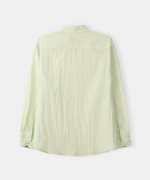 PIARI(ピアリ)の「ダイアグナルポケットナイロンウィンクルシャツ(ライム)(シャツ/ブラウス・メンズ・その他・LARGE/MEDIUM/SMALL)」の3枚目の写真