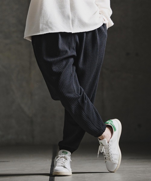 GLIMCLAP(グリムクラップ)の「mp15198-Geometric Jacquard Jersey Balloon Joggers with Elastic Hem バルーンジョガーパンツ(211-016-gla-cg)(その他パンツ・メンズ・ロイヤルブルー/チャコールグレー/ブラック・S/L/M)」の9枚目の写真