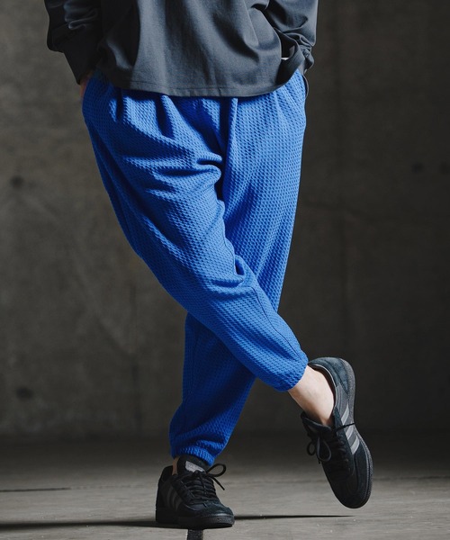 GLIMCLAP(グリムクラップ)の「mp15198-Geometric Jacquard Jersey Balloon Joggers with Elastic Hem バルーンジョガーパンツ(211-016-gla-cg)(その他パンツ・メンズ・ロイヤルブルー/チャコールグレー/ブラック・S/L/M)」の15枚目の写真