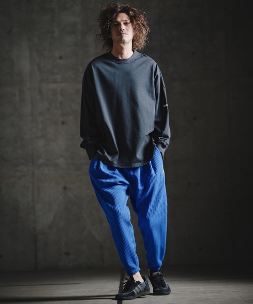 GLIMCLAP(グリムクラップ)の「mp15198-Geometric Jacquard Jersey Balloon Joggers with Elastic Hem バルーンジョガーパンツ(211-016-gla-cg)(その他パンツ・メンズ・ロイヤルブルー/チャコールグレー/ブラック・S/L/M)」の18枚目の写真