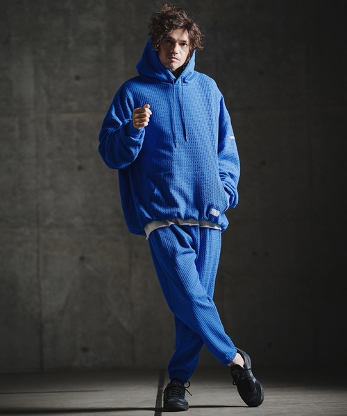 GLIMCLAP(グリムクラップ)の「mp15198-Geometric Jacquard Jersey Balloon Joggers with Elastic Hem バルーンジョガーパンツ(211-016-gla-cg)(その他パンツ・メンズ・ロイヤルブルー/チャコールグレー/ブラック・S/L/M)」の19枚目の写真
