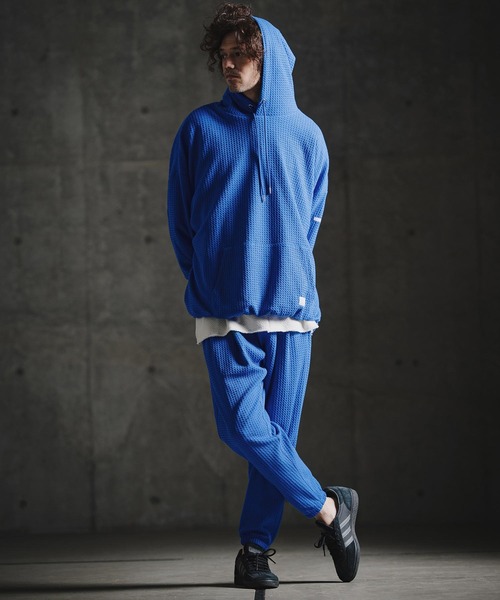 GLIMCLAP(グリムクラップ)の「mp15198-Geometric Jacquard Jersey Balloon Joggers with Elastic Hem バルーンジョガーパンツ(211-016-gla-cg)(その他パンツ・メンズ・ロイヤルブルー/チャコールグレー/ブラック・S/L/M)」の20枚目の写真